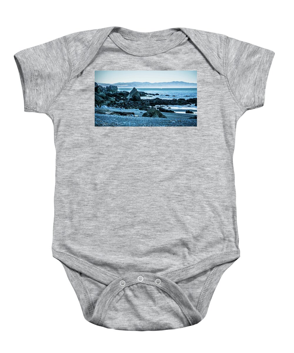 Strong Baby Onesie featuring the photograph Muir Beach On Pacific Ocean Coast In California #9 by Alex Grichenko