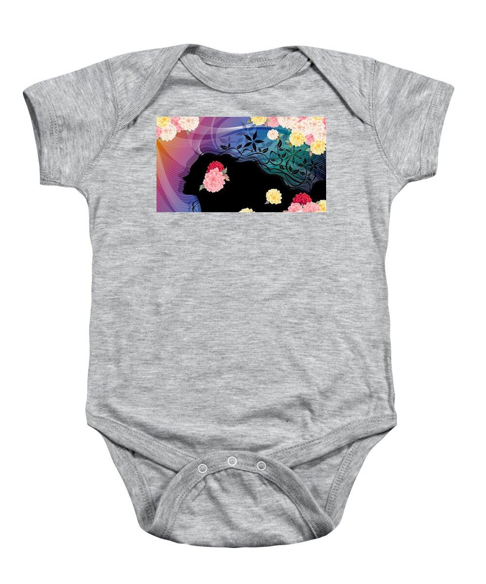 Vector Baby Onesie featuring the digital art Vector #9 by Maye Loeser