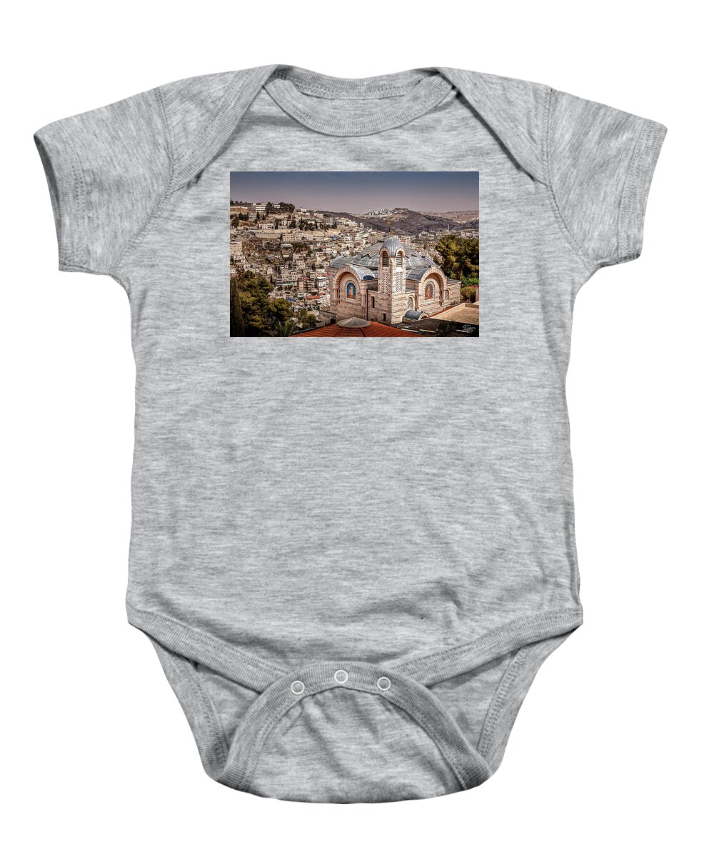 Church Baby Onesie featuring the photograph A Church by Endre Balogh