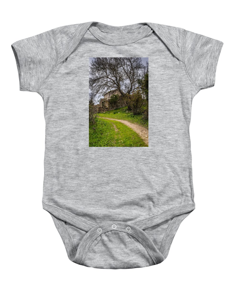 Cottage Baby Onesie featuring the photograph A Cottage In Ruins II by Marco Oliveira