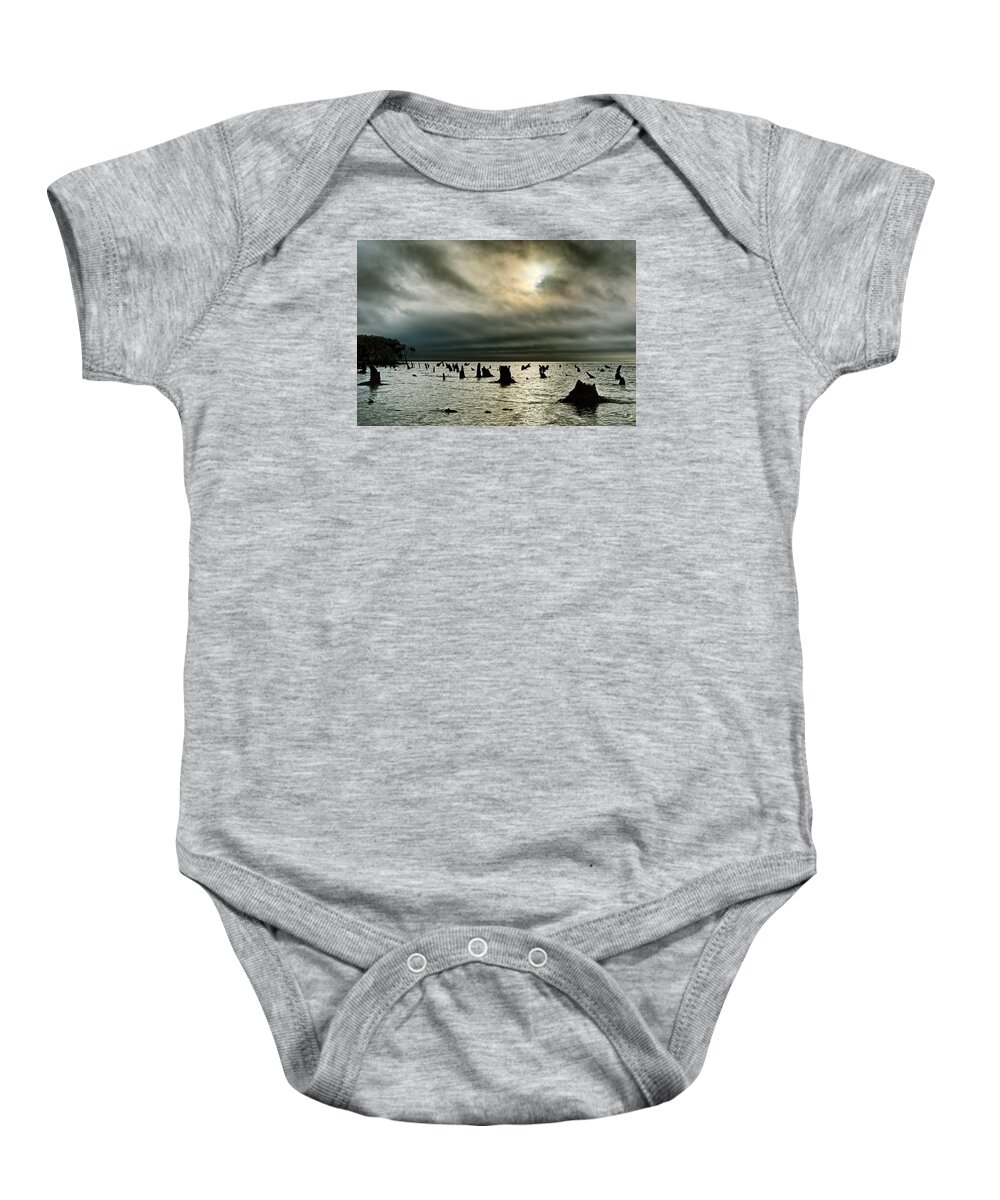 2015 Baby Onesie featuring the photograph A Glimer of light by Robert Charity