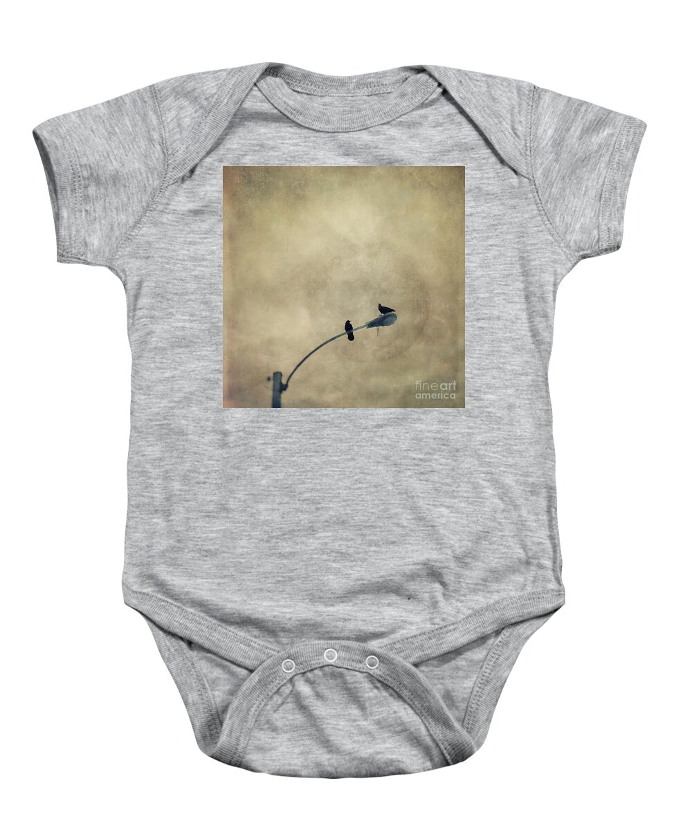 Raven Baby Onesie featuring the photograph A Short Moment by Priska Wettstein