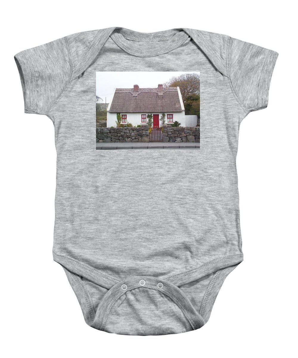 Ireland Baby Onesie featuring the photograph A Wee Small Cottage by Charles Kraus