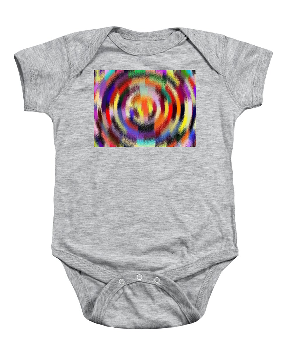Abstract Baby Onesie featuring the digital art Abstract 120116 by Maciek Froncisz