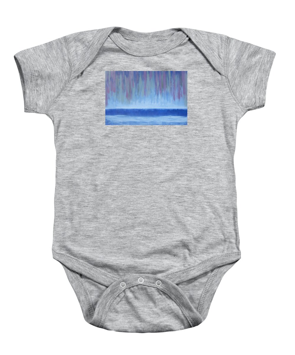 Abstract Baby Onesie featuring the photograph Abstract #3 Ocean Night Fall by Rich Franco