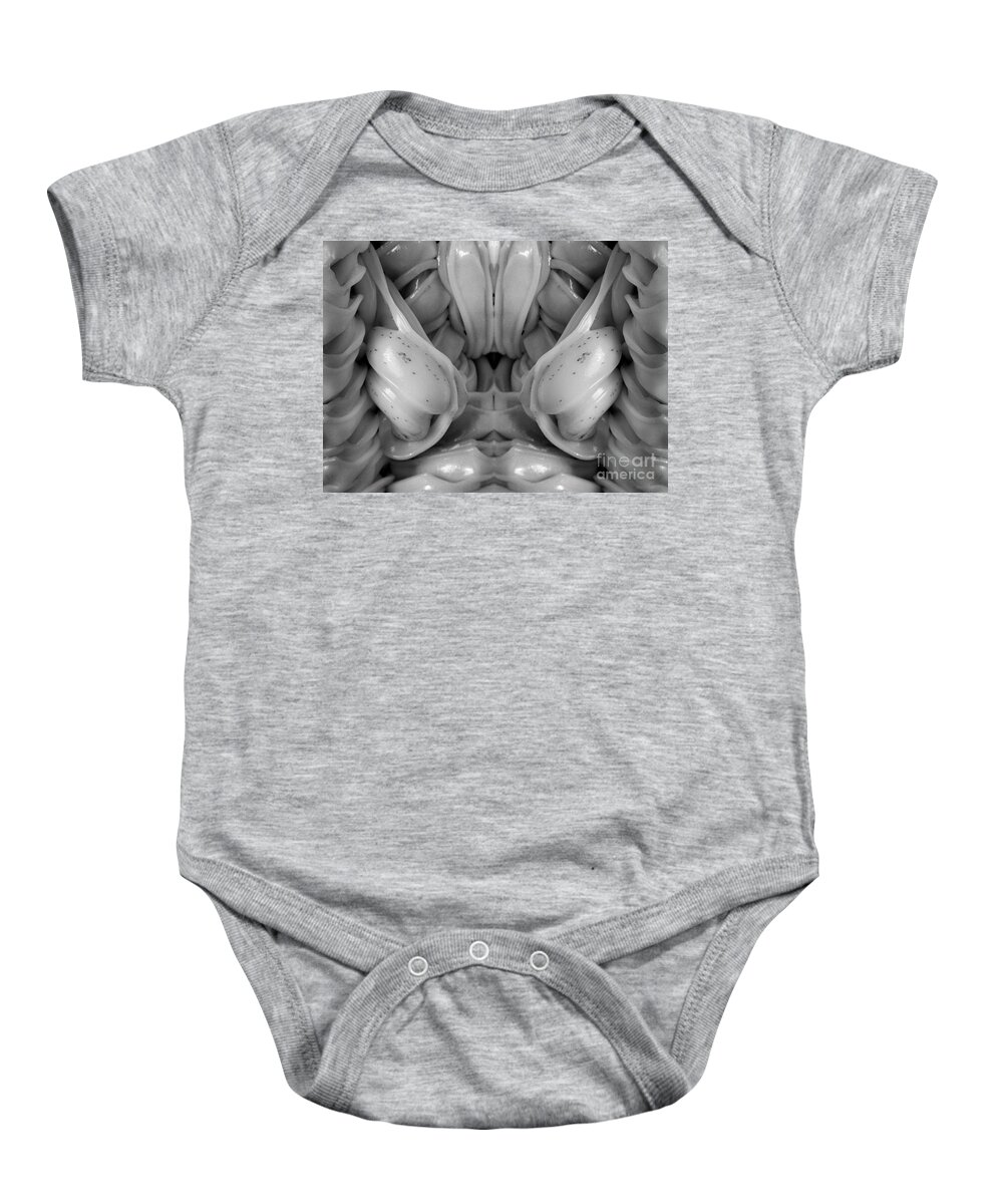 Organic Baby Onesie featuring the photograph organic photography - Plasticity VII by Sharon Hudson