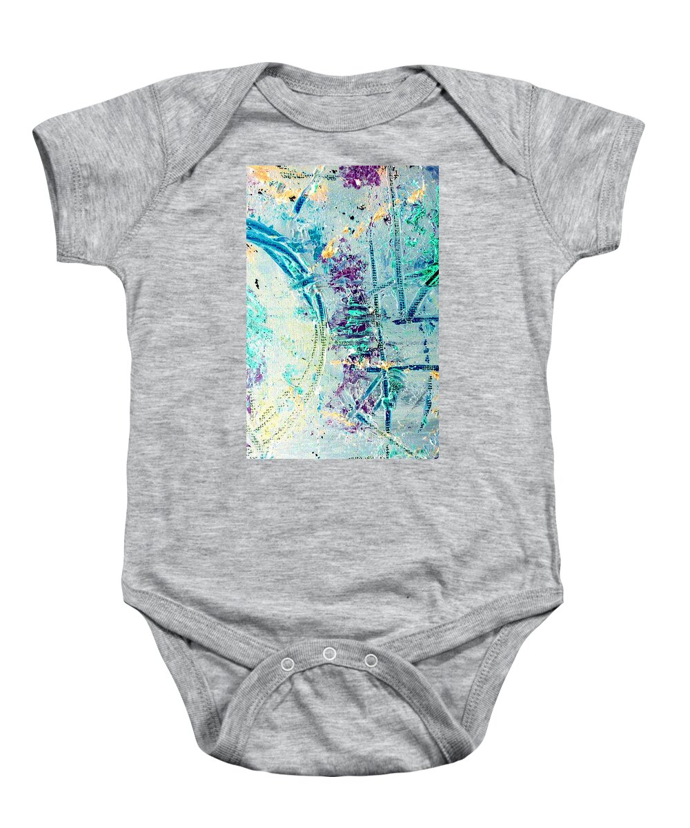 Air Baby Onesie featuring the painting Abstract Of Air by Jacqueline McReynolds