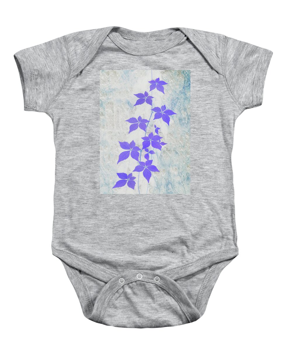 Vine Baby Onesie featuring the photograph Abstractions from Nature - Wild Vine and Bark by Mitch Spence