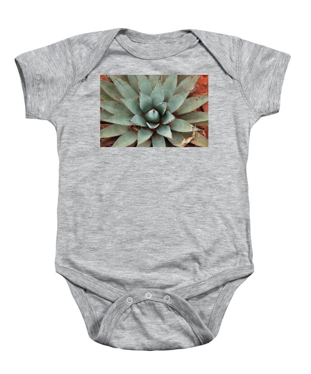 Agave Baby Onesie featuring the photograph Agave in Sedona by David Diaz