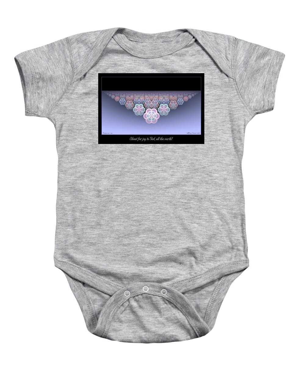 Fractals Baby Onesie featuring the digital art All the Earth by Missy Gainer