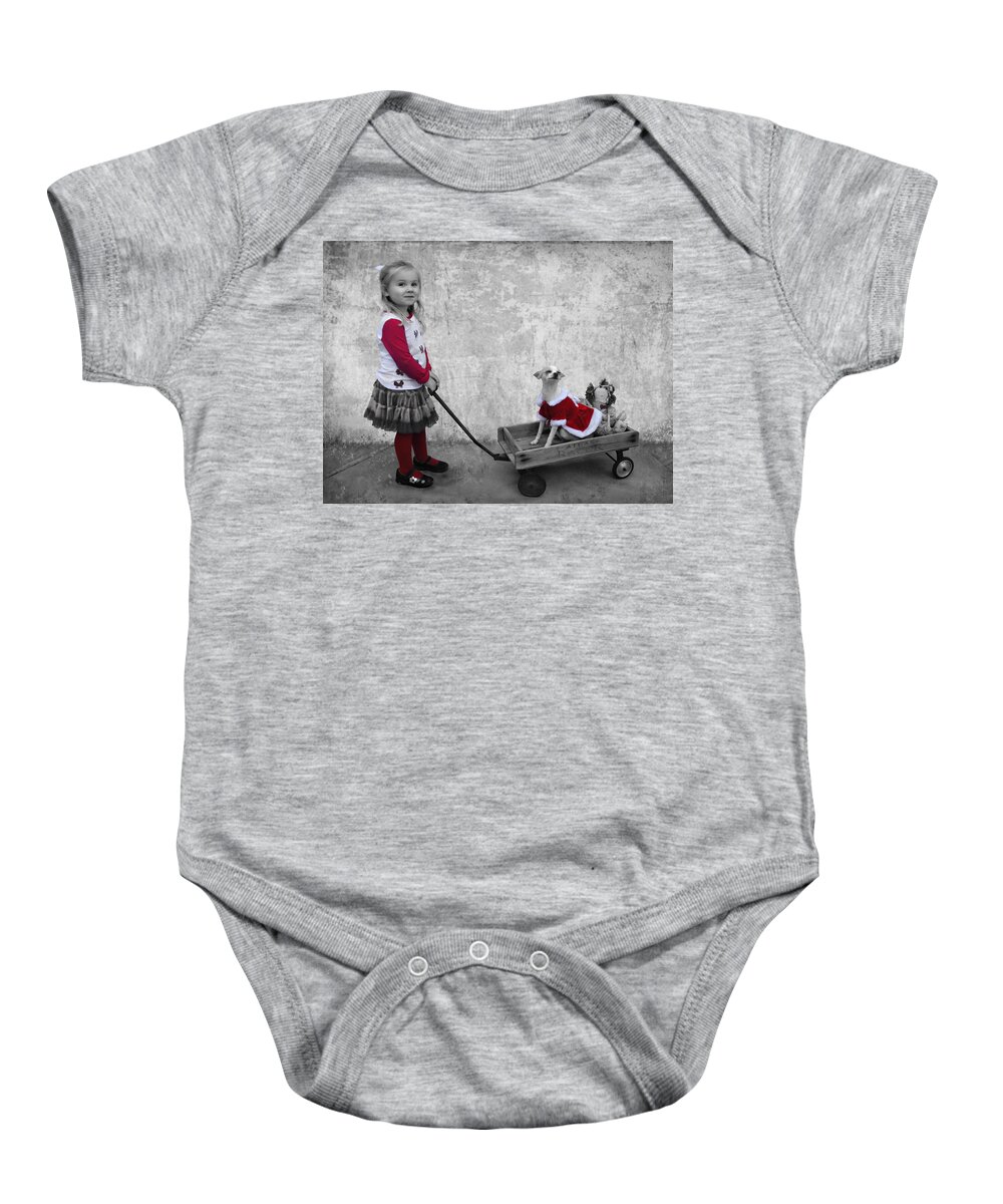  Baby Onesie featuring the photograph Along For the Ride by Jean Hildebrant