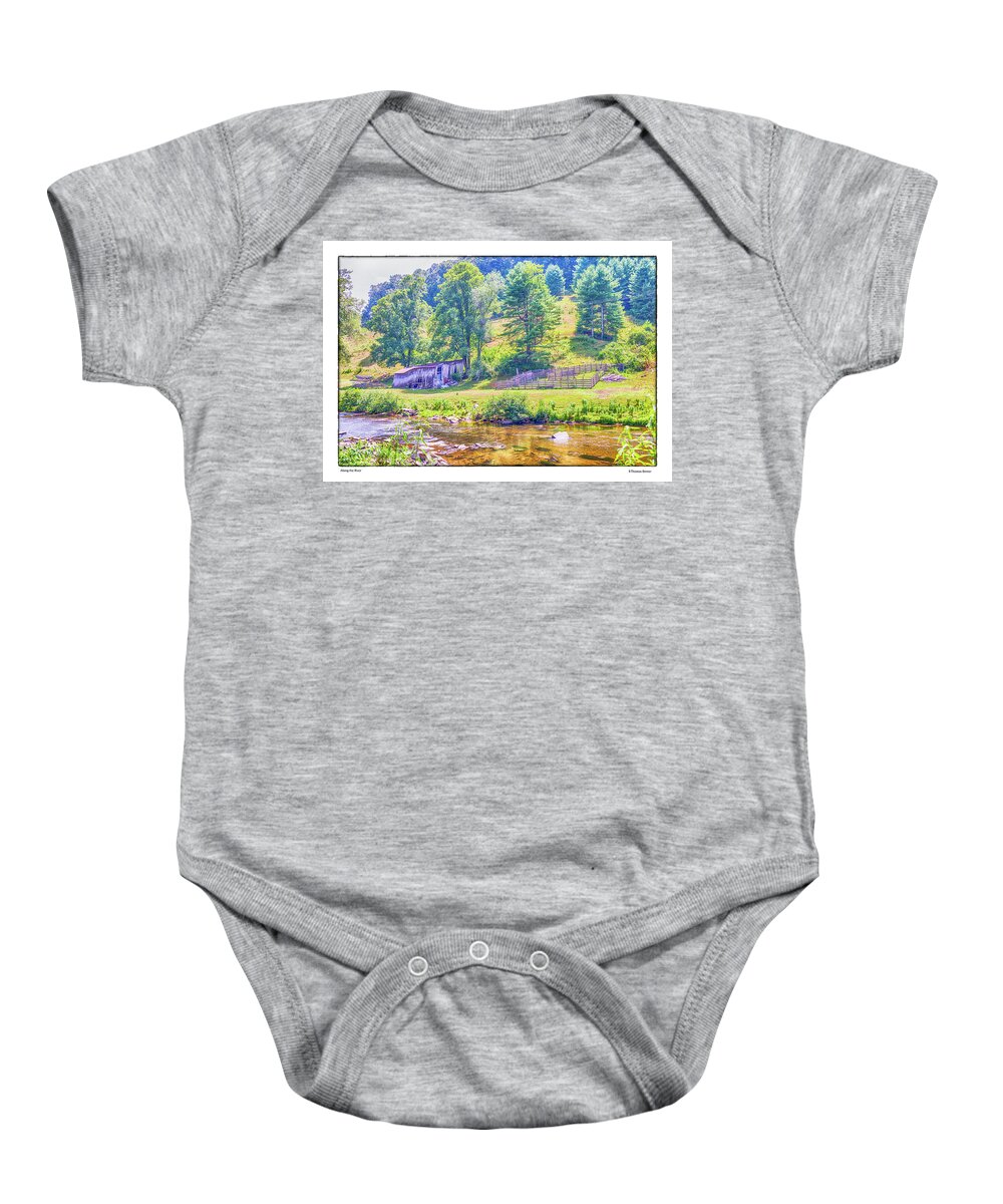North Carolina Baby Onesie featuring the photograph Along the River by R Thomas Berner