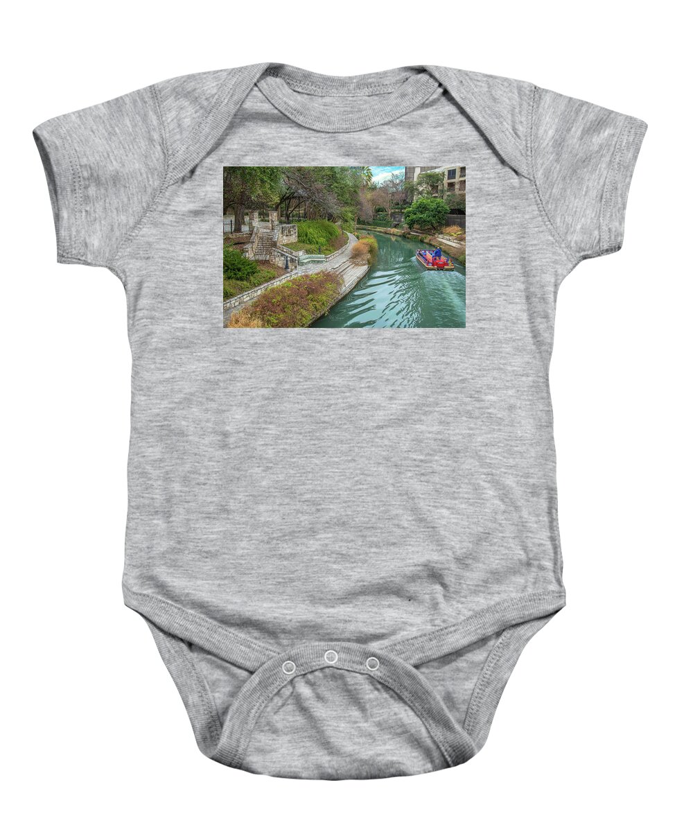 River Baby Onesie featuring the photograph Along the River by Will Wagner