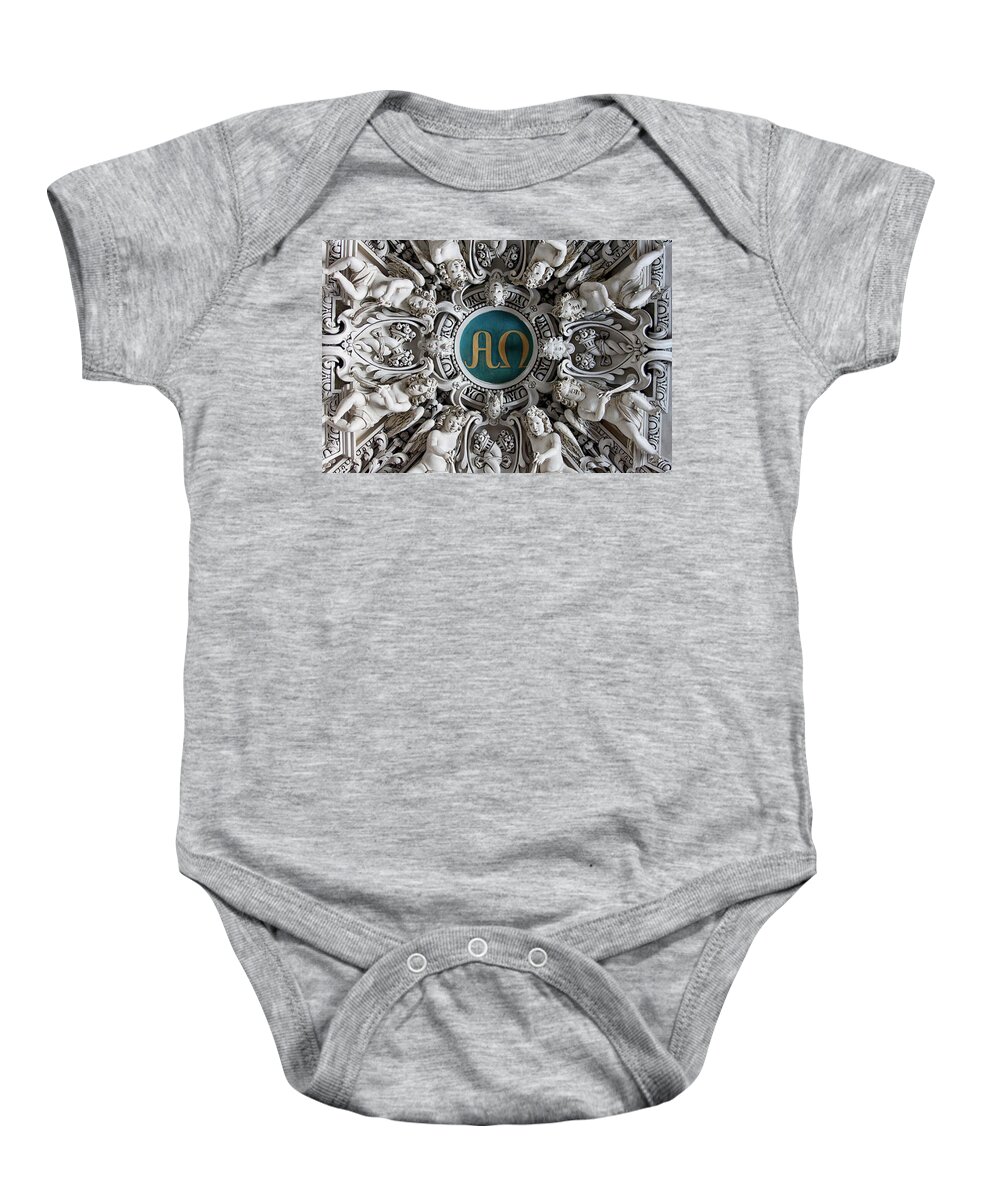 Alpha Baby Onesie featuring the photograph Alpha and Omega by Lauri Novak
