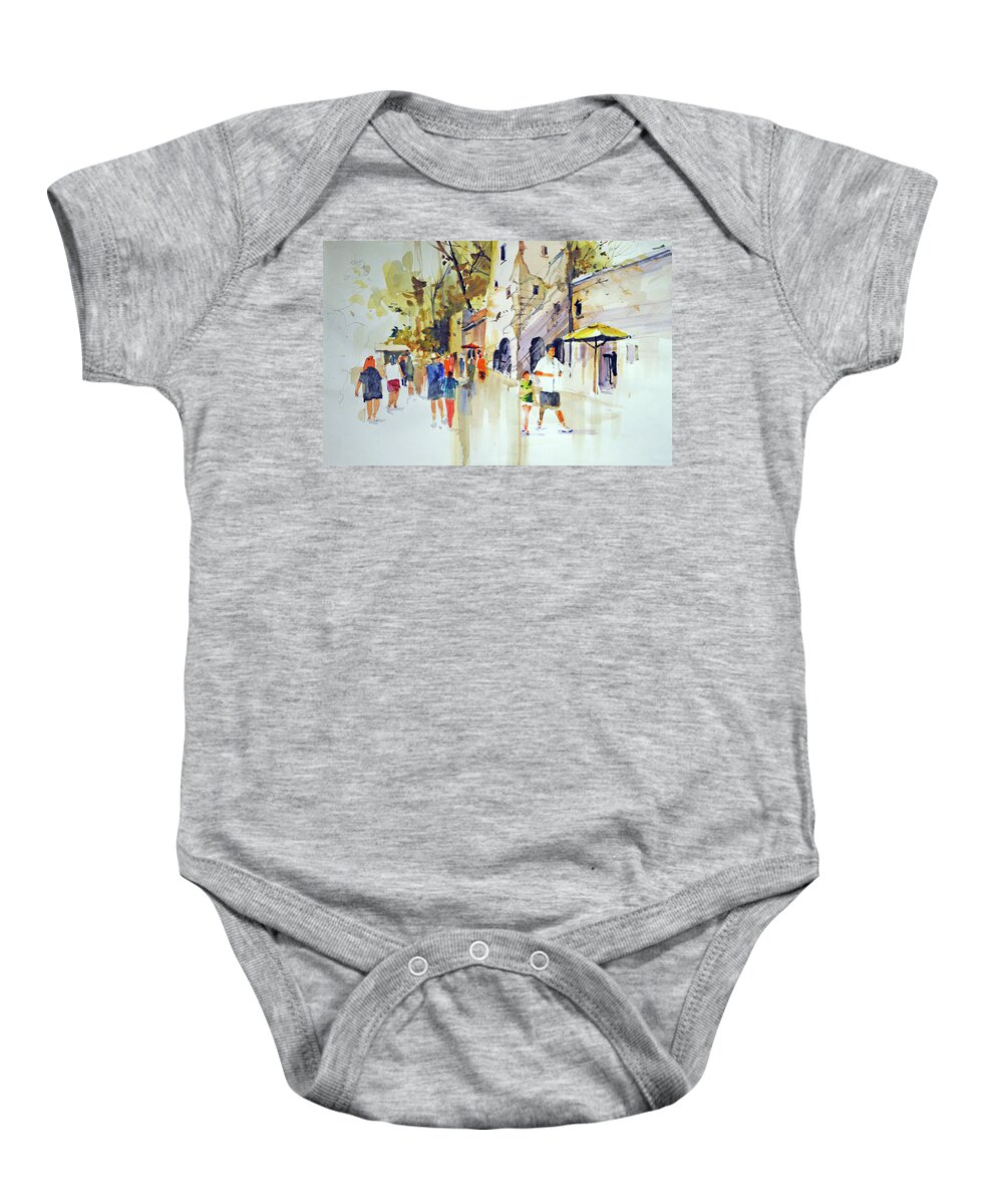 Figures Baby Onesie featuring the painting Animal Kingdom by P Anthony Visco