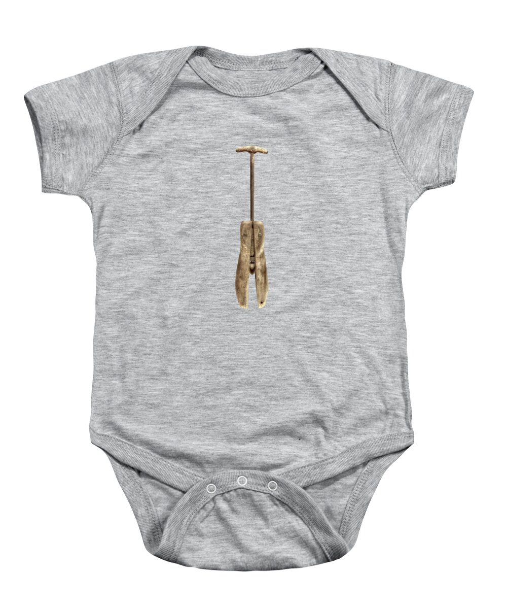 Classic Baby Onesie featuring the photograph Antique Shoe Stretcher by YoPedro