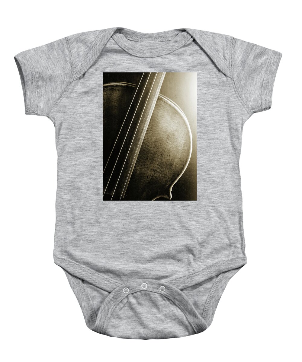 Violin Baby Onesie featuring the photograph Antique Violin 1732.44 by M K Miller