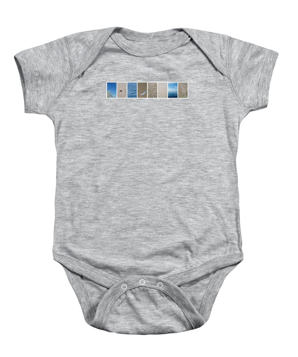 Nautical Baby Onesie featuring the photograph April Beach Pano by Michelle Calkins