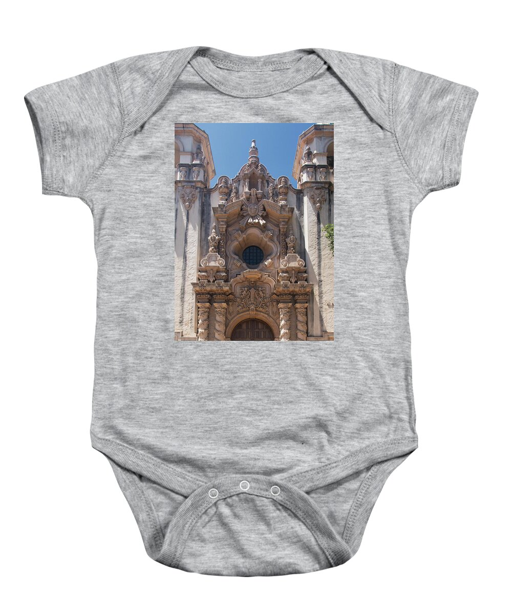 Balboa Park Baby Onesie featuring the photograph Architecture At Balboa Park - 3 - Close-up by Hany J