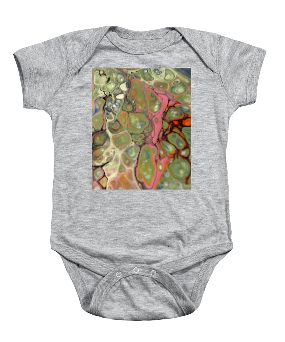Abstracts Baby Onesie featuring the painting Art ery 2 by C Maria Wall