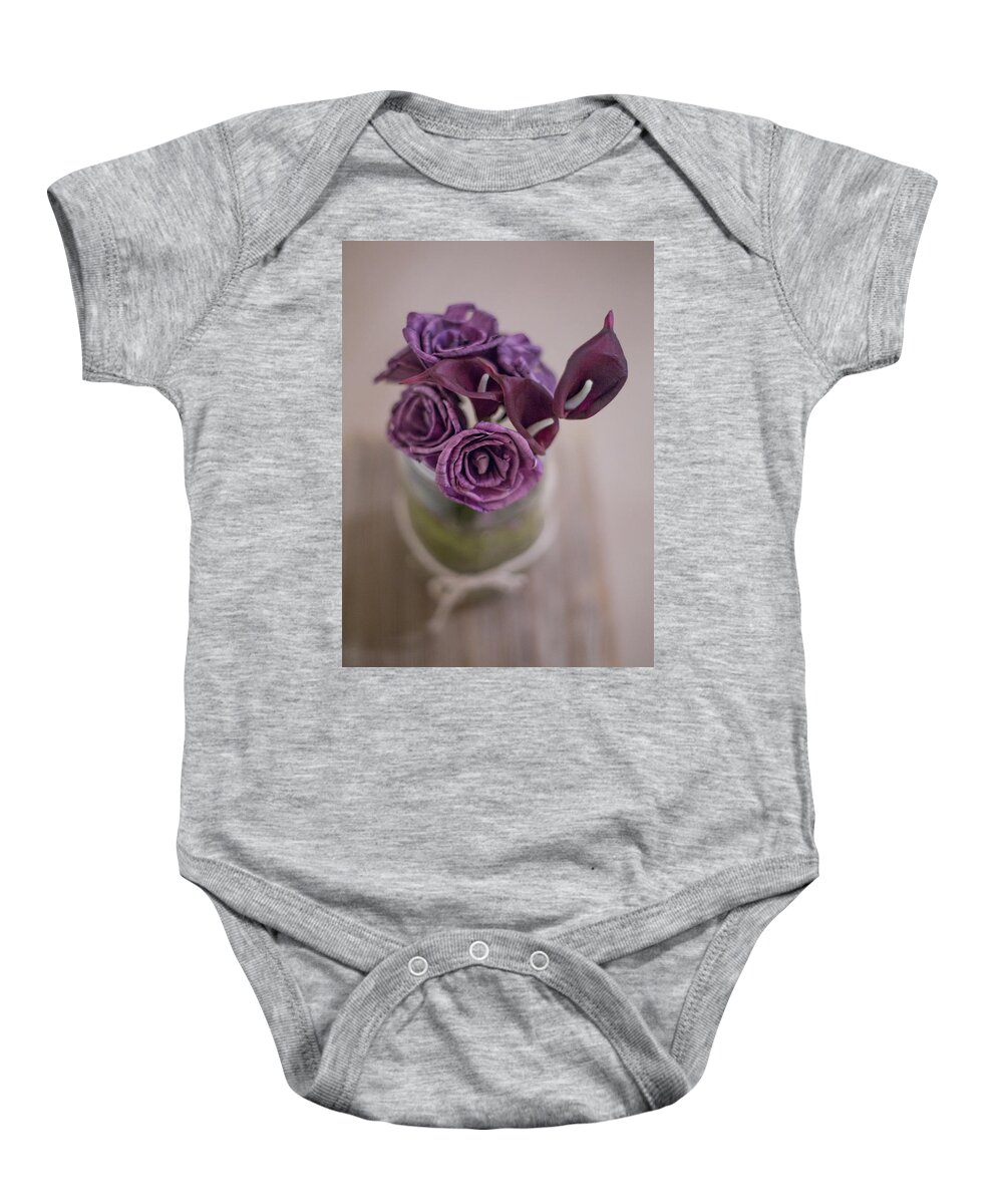 Flowers Baby Onesie featuring the photograph Art of Simplicity by Elvira Pinkhas