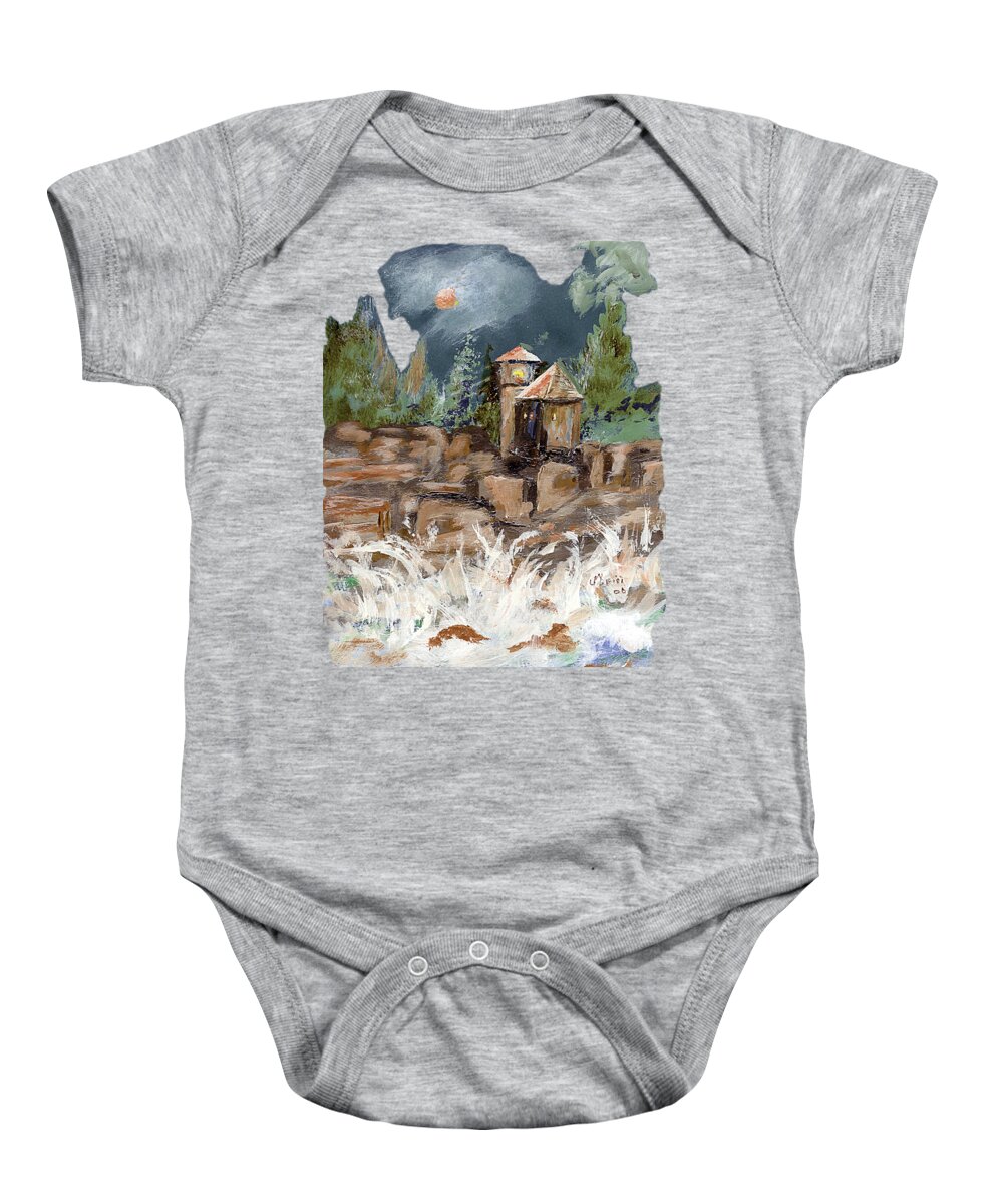 Texas Baby Onesie featuring the photograph Turbulent Night by Erich Grant