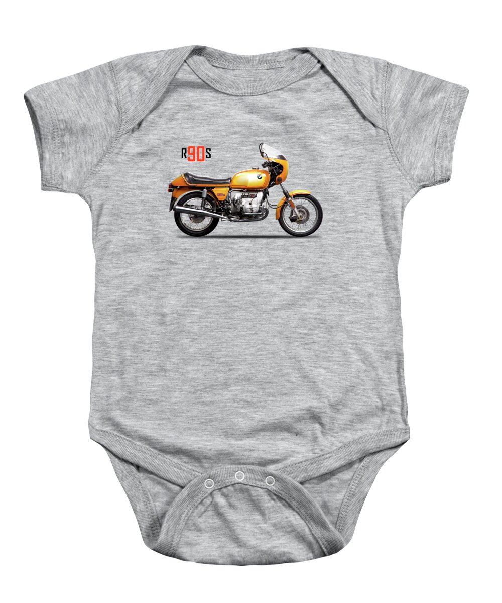 Bmw Baby Onesie featuring the photograph The R90S Motorcycle 1974 by Mark Rogan
