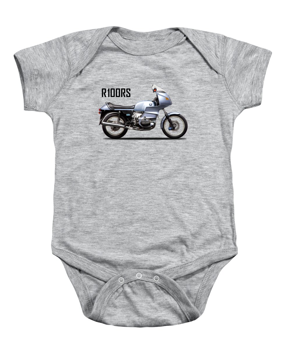 Bmw Baby Onesie featuring the photograph The R100RS Motorcycle 1977 by Mark Rogan
