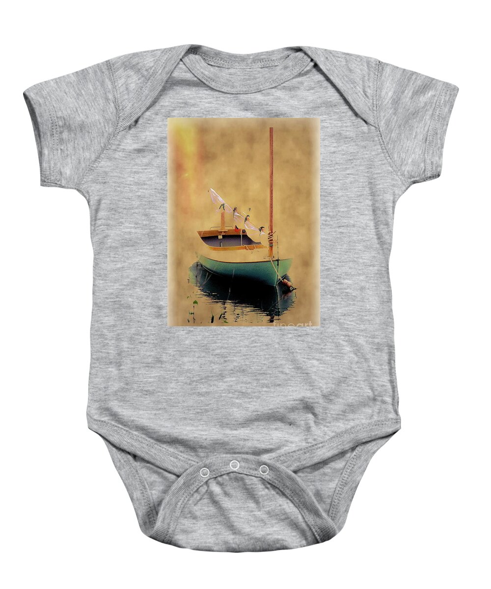 Sailboat Baby Onesie featuring the photograph Sailboat Still Life by Rene Crystal