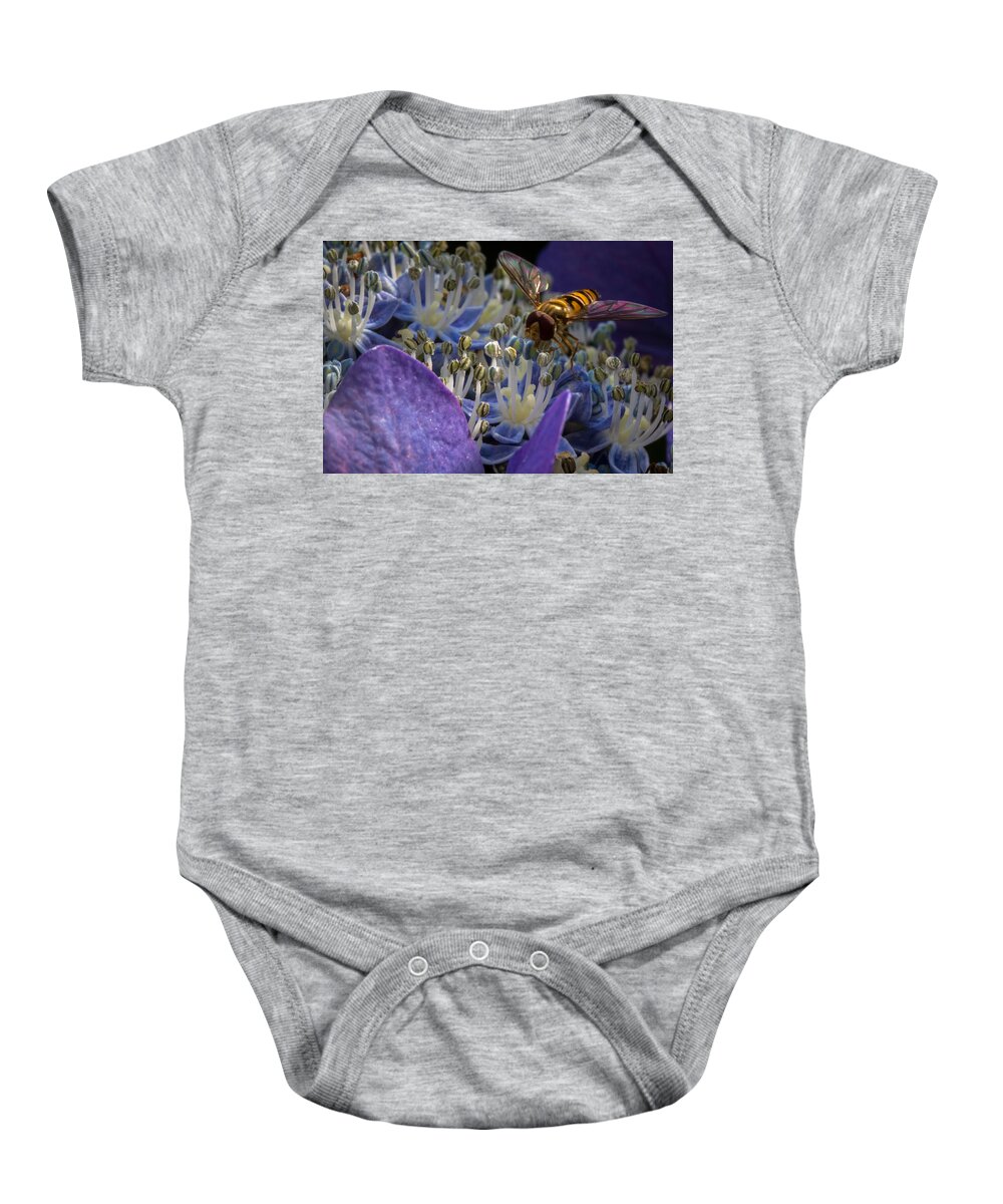 Nature Baby Onesie featuring the photograph At Work by Andreas Levi
