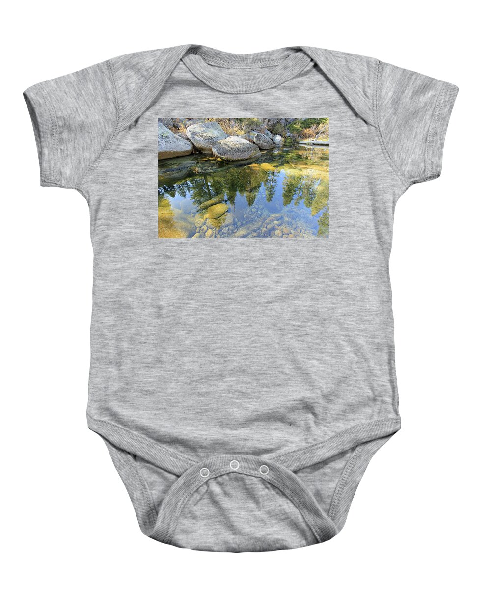 Waterscape Baby Onesie featuring the photograph Autumn Depths by Sean Sarsfield