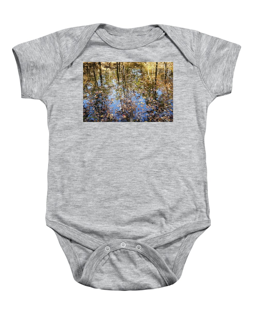 Autumn Baby Onesie featuring the photograph Autumn Reflections by Dennis Hedberg