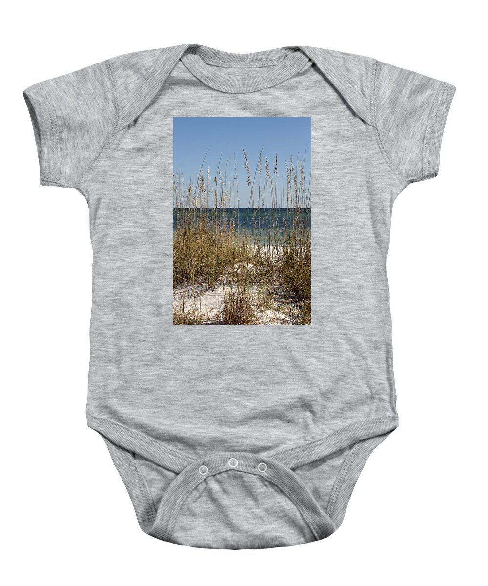 Dune Baby Onesie featuring the photograph Beach Dune by Anthony Totah