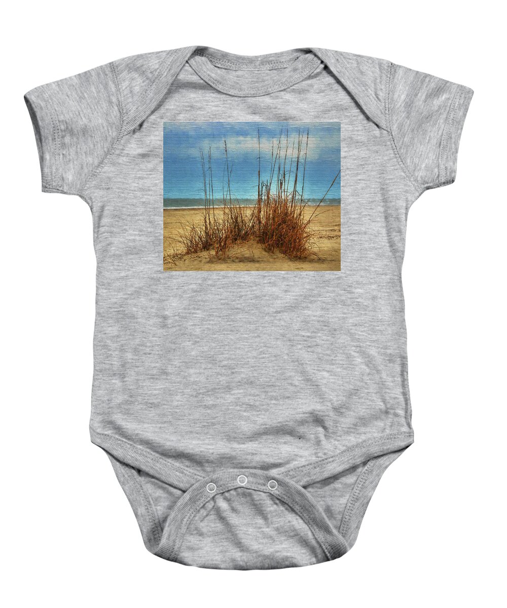 Art Prints Baby Onesie featuring the photograph Beach View by Dave Bosse