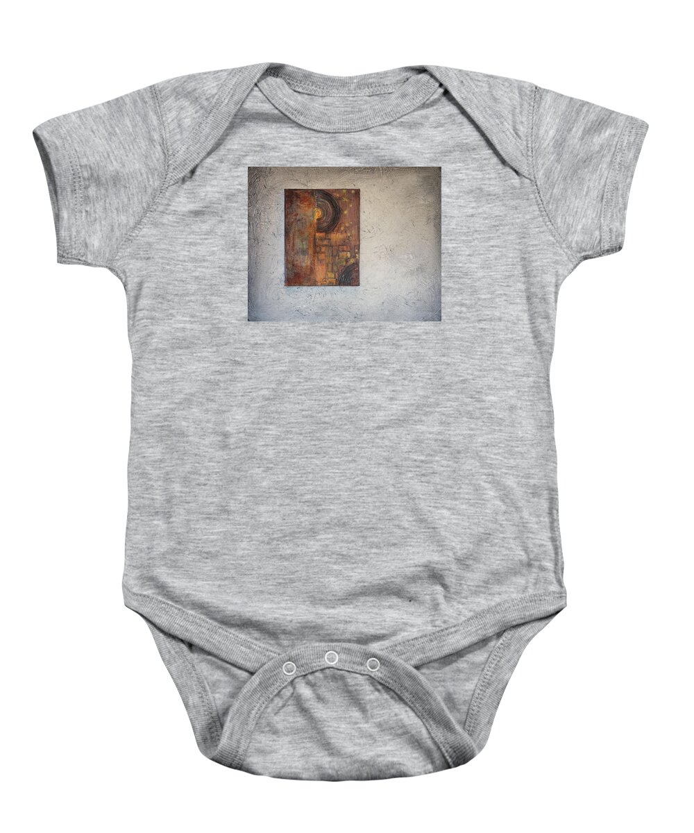 Acrylic Baby Onesie featuring the painting Beautiful Corrosion Too by Theresa Marie Johnson