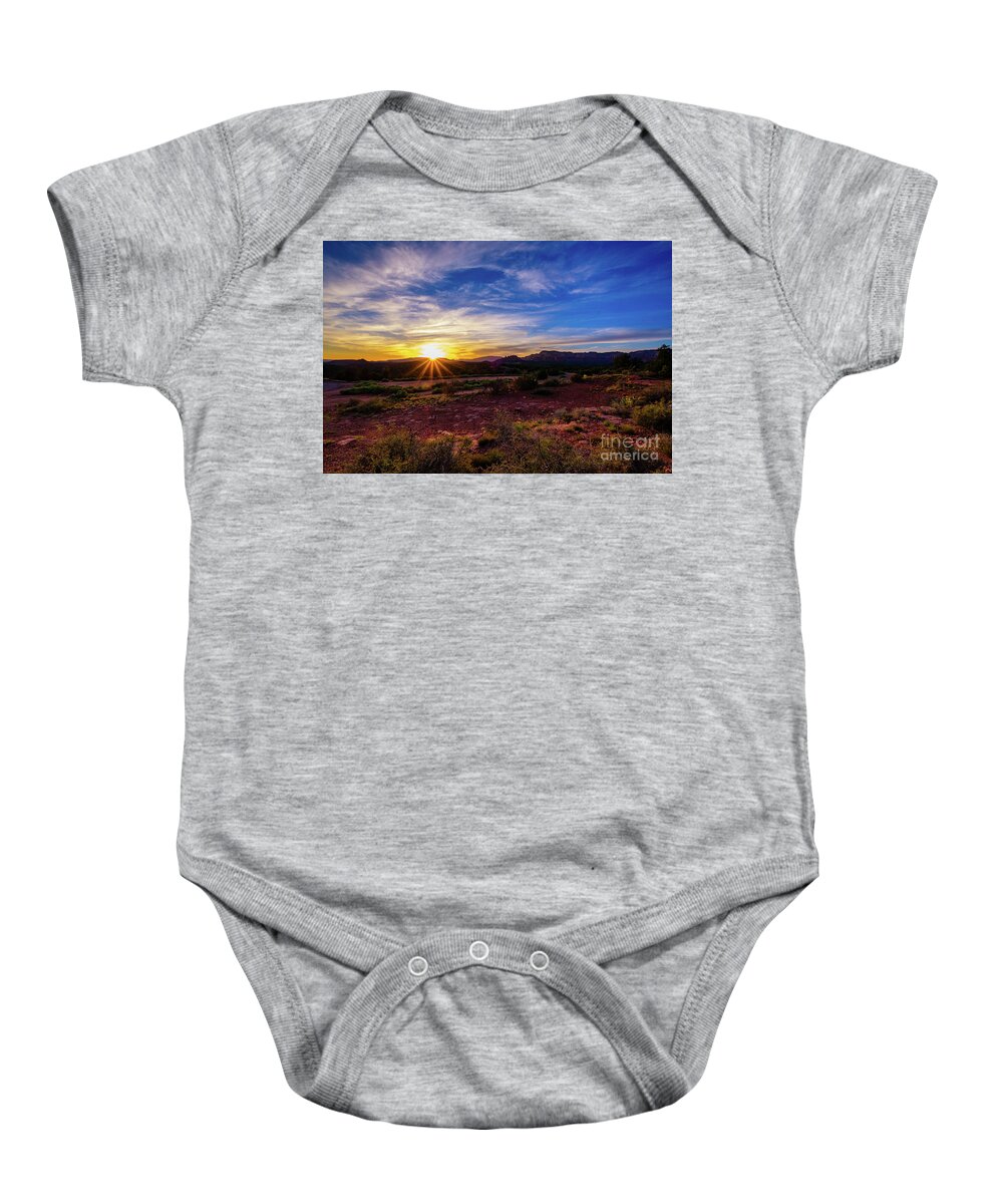Arizona Baby Onesie featuring the photograph Beautiful Sedona Sunset by Raul Rodriguez