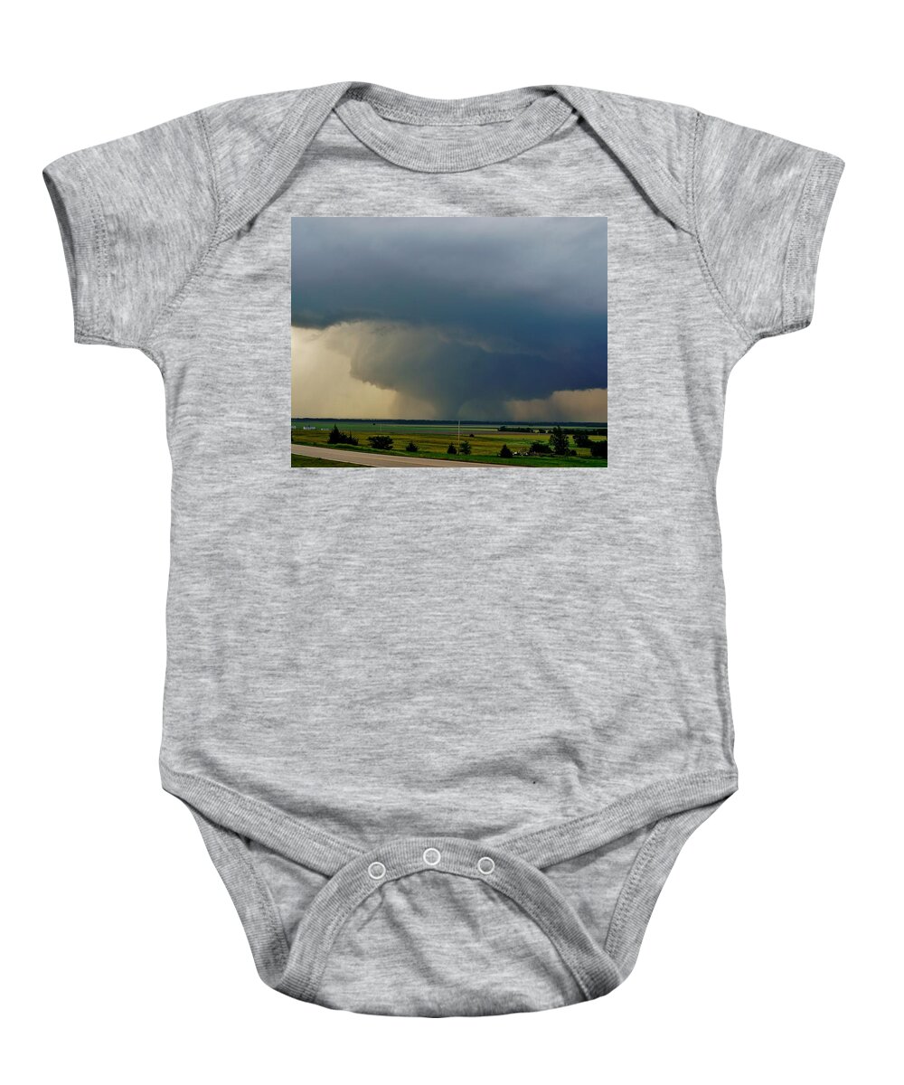 Tornado Baby Onesie featuring the photograph Bennington-Chapman Tornado by Ed Sweeney