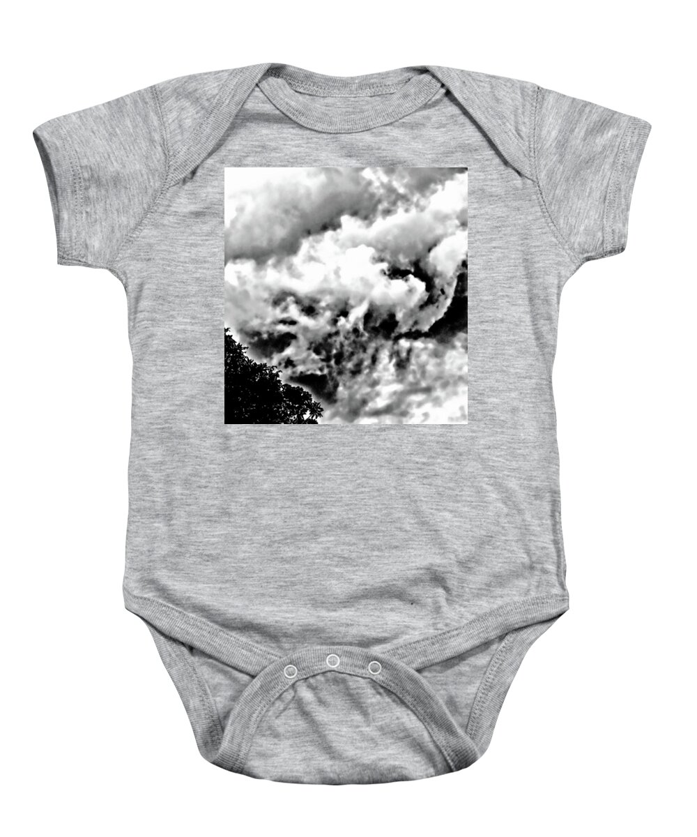 Clouds Baby Onesie featuring the photograph Between Clouds by Gina O'Brien