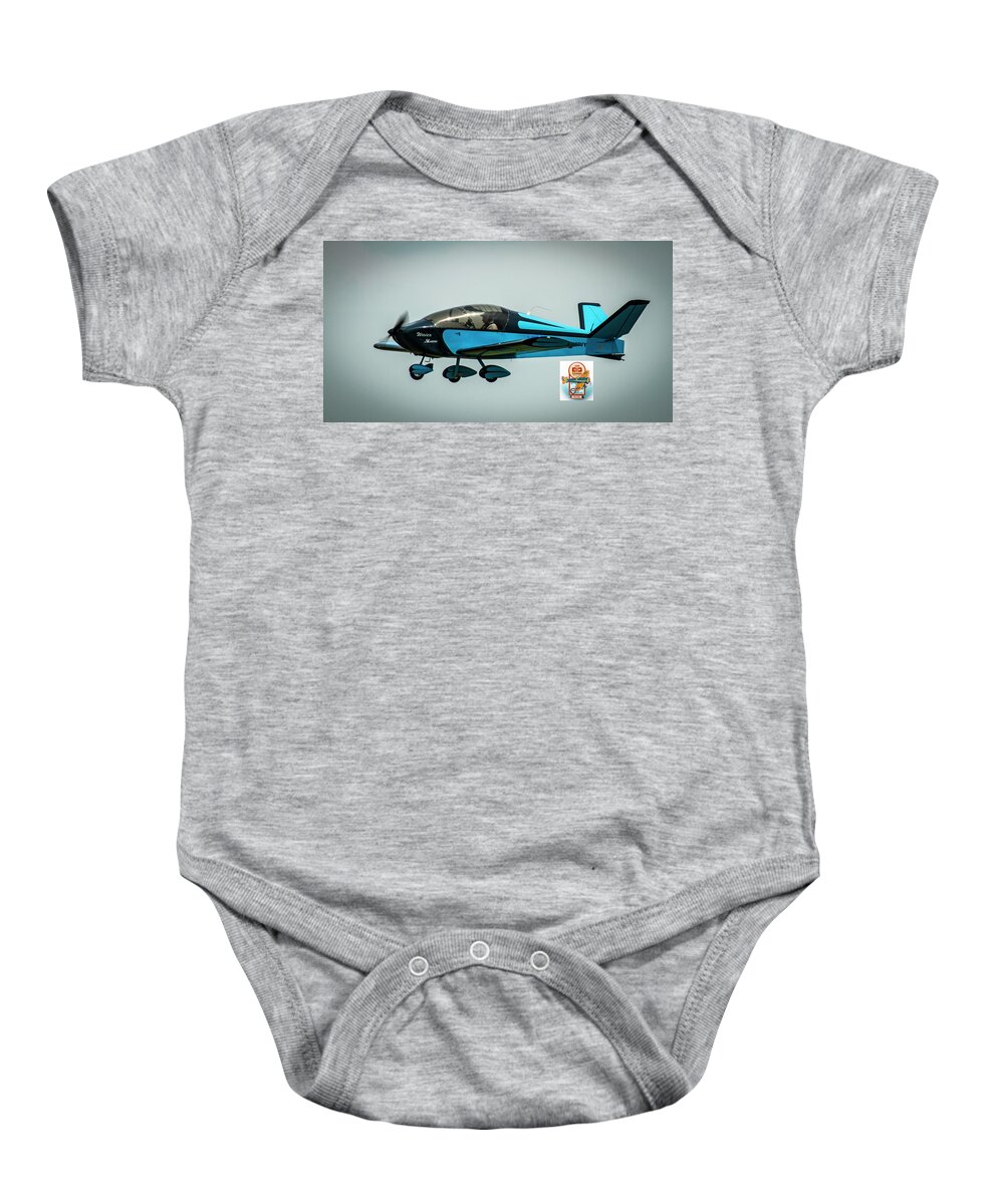 Bog Muddy Air Race Baby Onesie featuring the photograph Big Muddy Air Race number 100 by Jeff Kurtz