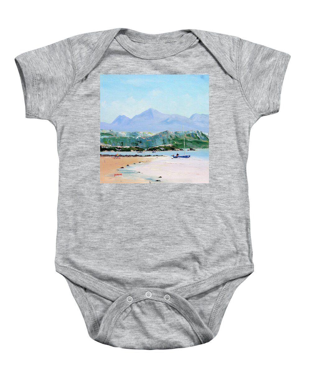 Gairloch Baby Onesie featuring the painting Big Sands Gairloch by Peter Tarrant