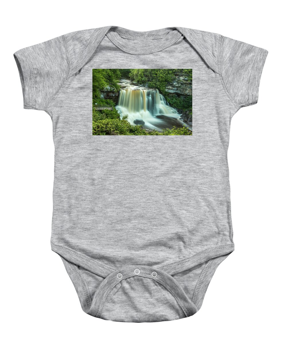Blackwater Falls Baby Onesie featuring the photograph Blackwater Falls by Chris Berrier