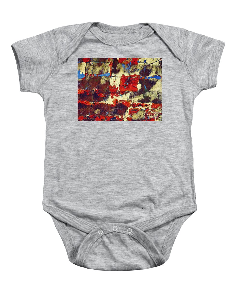 Wall Baby Onesie featuring the photograph Blood in the Street by Sarah Loft