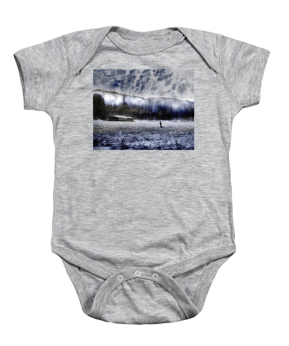 Blue Ridge Mountains Baby Onesie featuring the photograph Blue Ridge Mountains by Gray Artus