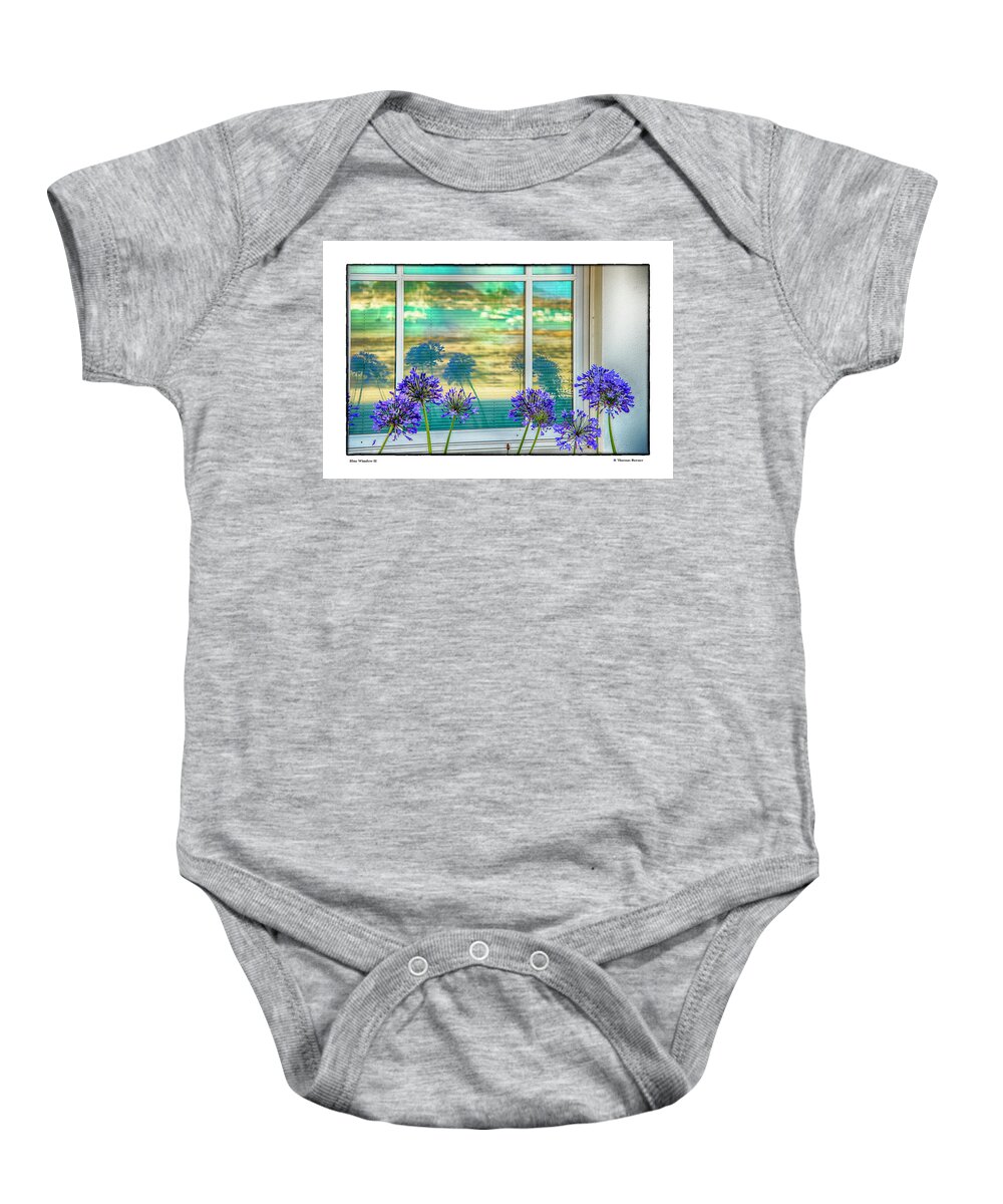  Baby Onesie featuring the photograph Blue Window II by R Thomas Berner