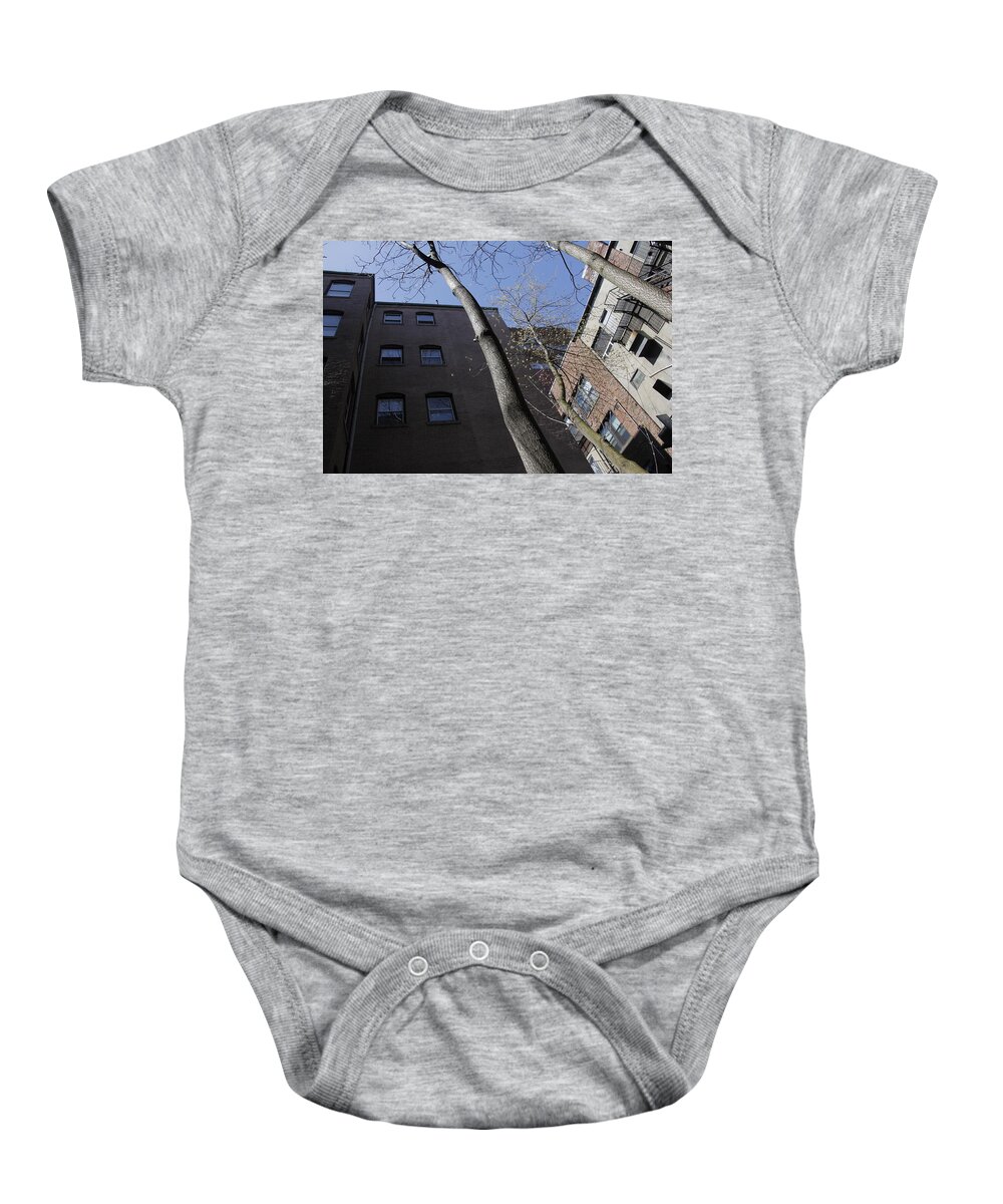Perspective Baby Onesie featuring the photograph Boston by Valerie Collins