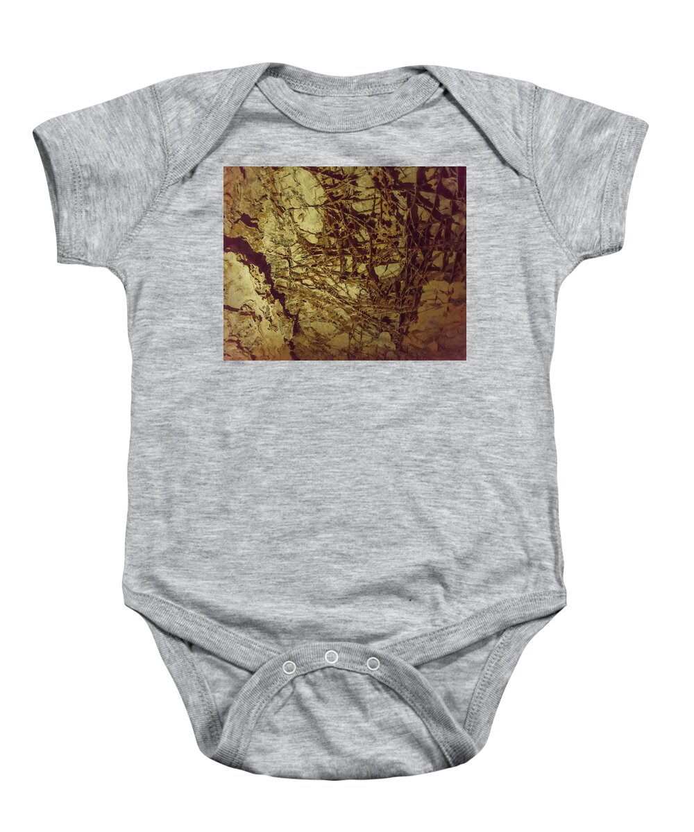 Boxwork Baby Onesie featuring the photograph Boxwork in Wind Caves by Brenda Jacobs