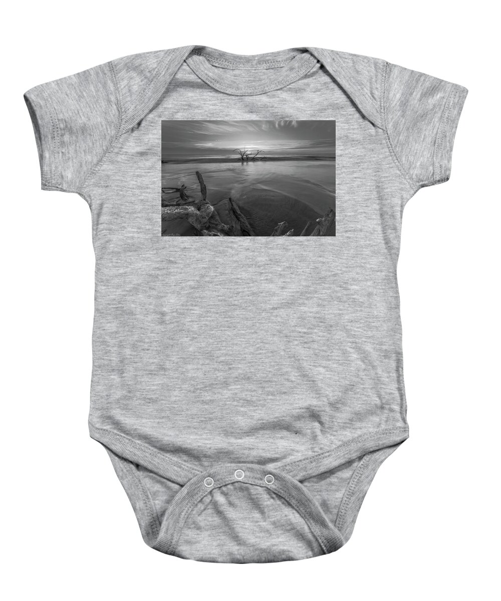 Sunrise Baby Onesie featuring the photograph Breaker by Ray Silva