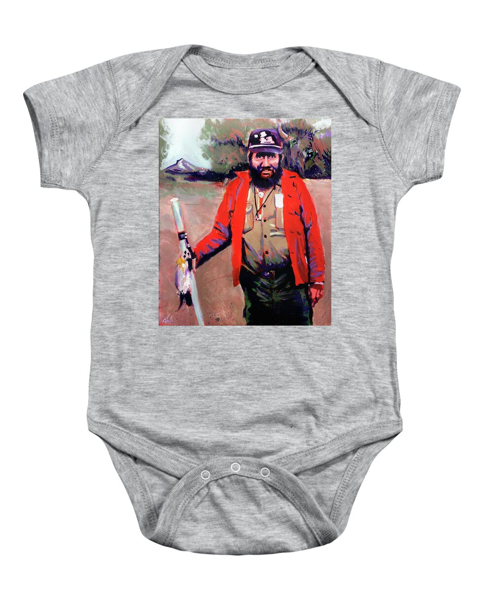 Boy Scouts Of America Baby Onesie featuring the painting Buford by Steve Gamba