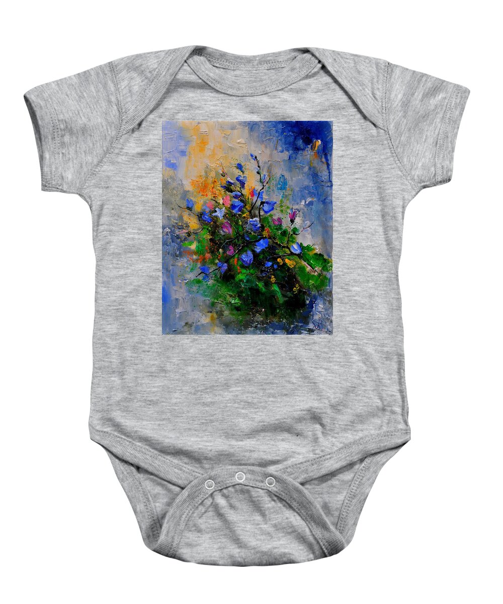 Flowers Baby Onesie featuring the painting Bunch 451130 by Pol Ledent