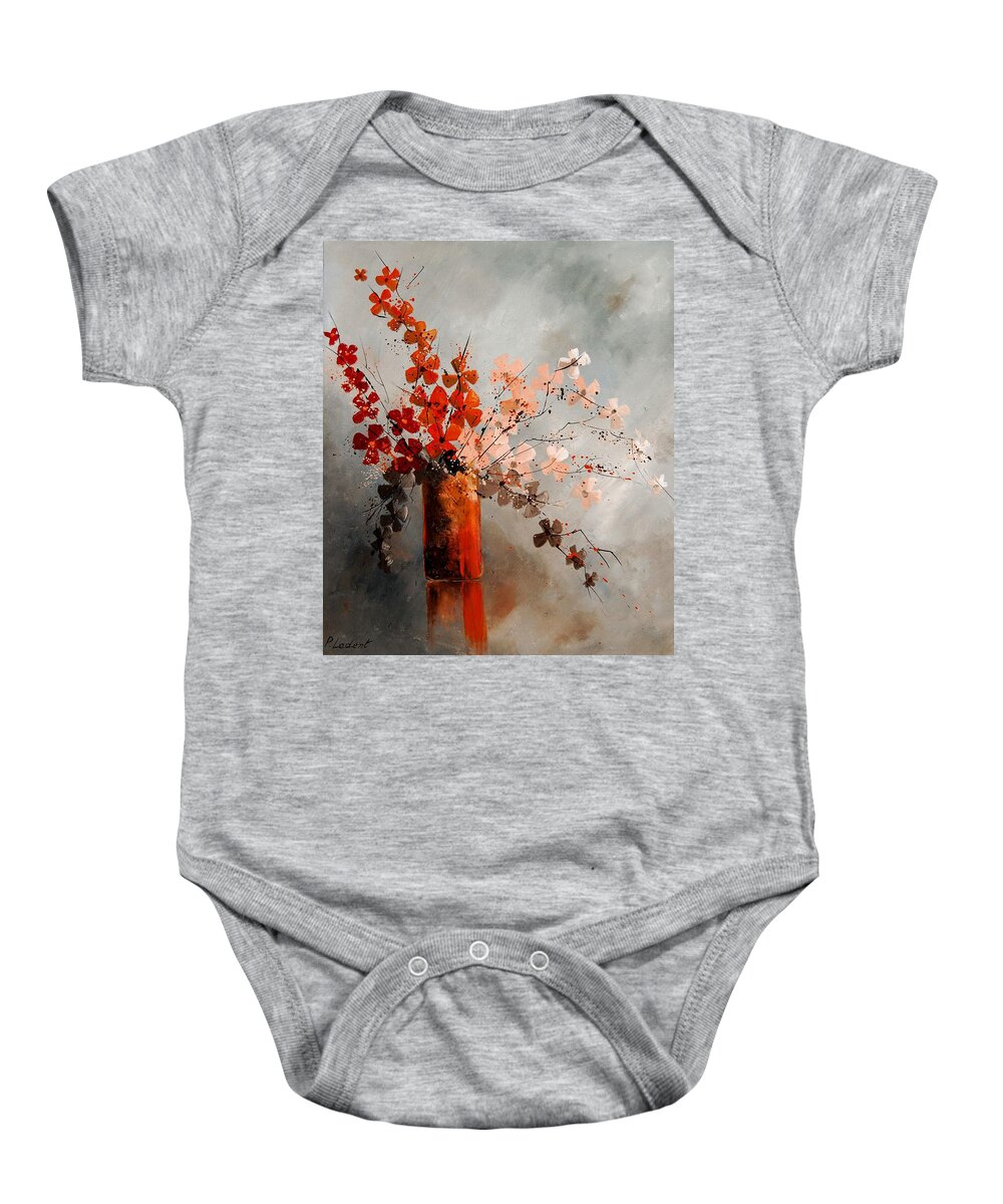 Flowers Baby Onesie featuring the painting Bunch 670908 by Pol Ledent